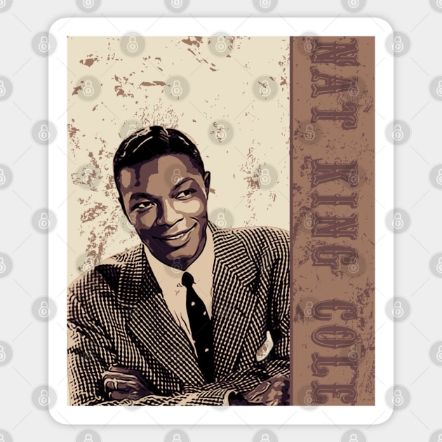 Nat King Cole // Jazz / American Sticker by Degiab